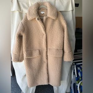 Top Shop Teddy Coat .  Size 4 .